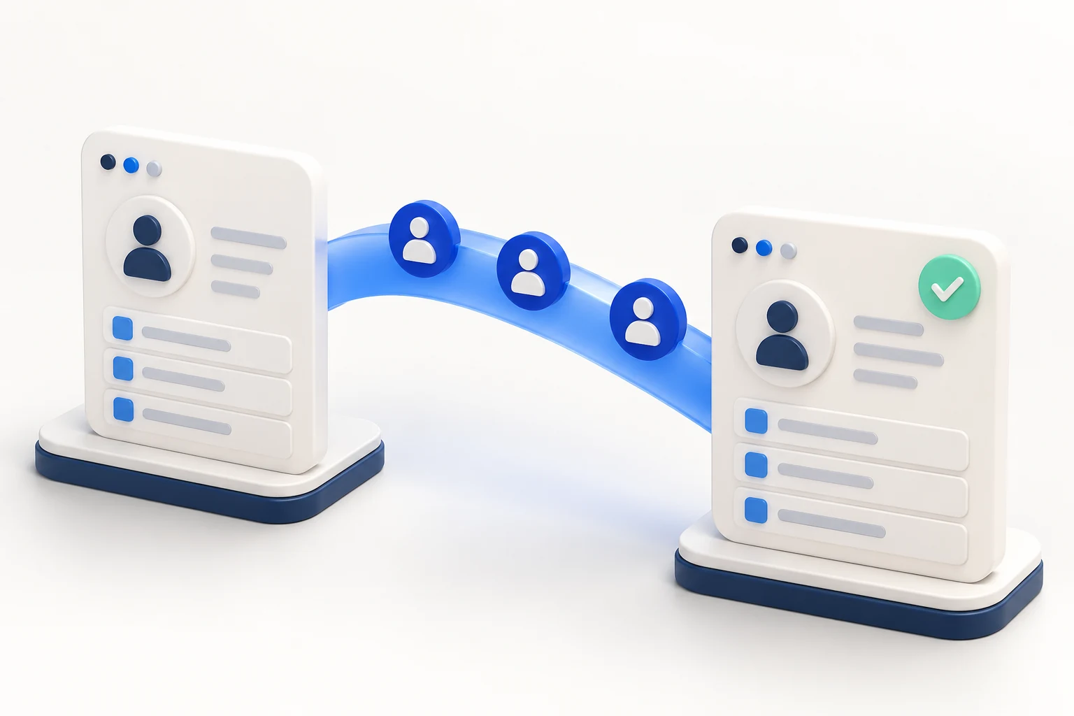 Symbolische Brücke für eine schrittweise Konten- und Login-Migration